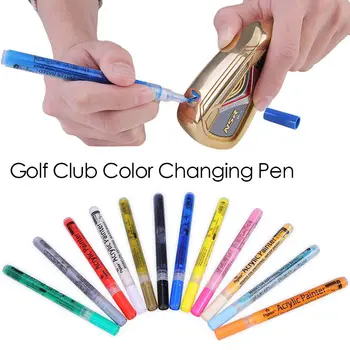 Golf Club Color Changing Pen Акриловые чернила Ручка с сильным солнцезащитным кремом Водонепроницаемое покрытие Power Аксессуары для гольфа