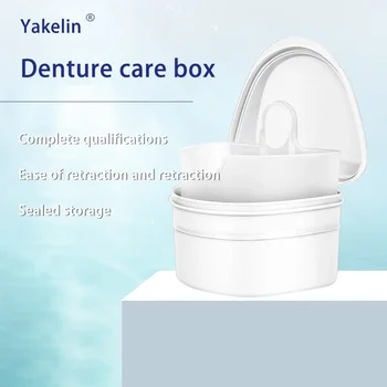  Коробка для ухода за зубами с сетчатой ванной Ортодонтический аппарат Коробка для погружной чистки зубных протезов Коробка для чистки зубного держателя Здравоохранение