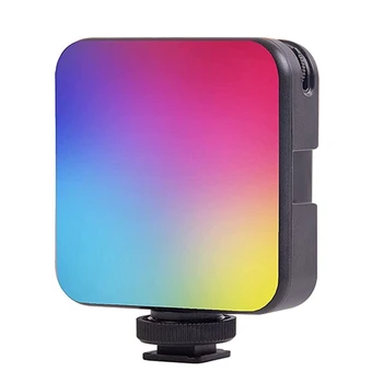  RGB видеосвет, мини-фонари на камере 360 ° полноцветная фотография перезаряжаемая 2500K-9000K, светодиодная панель студийного освещения