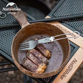Naturehike Титановая ложка для кемпинга Вилка Нож Портативная посуда для пикника на открытом воздухе Посуда для пикника Spork Посуда NH19C001