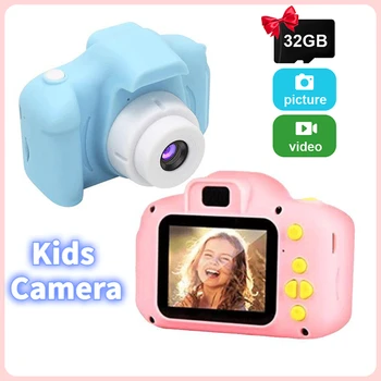  Мини Цифровая Камера 2-дюймовые Детские Игрушки HD Экран Съемка Фото Видео На открытом воздухе SLR Камера Игрушка Водонепроницаемый 1080P для Детского Подарка