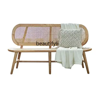 Натуральный ротанг Диван Комбинированный Бытовой деревянный реклайнер Кресло Кресло для отдыха