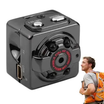 портативная камера для путешествий Аэрофотосъемка Маленькая экшн-камера ночного видения Многофункциональная карманная камера для путешествий 180 мАч