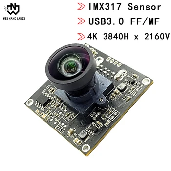 4K 3840H x 2160V lMX317 8 Мп 30 кадров в секунду с широким полем зрения Модуль камеры USB3.0, CE FCC RoSH для машинного зрения