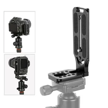 Универсальная камера L Кронштейн Быстросъемная L-образная пластина 1/4 дюйма Винт Швейцарский вертикальный видео, совместимый с Nikon Canon Sony Fuji