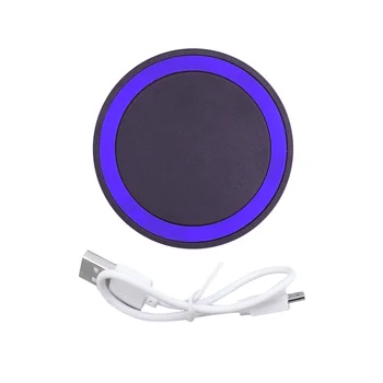 Ультратонкий комплект беспроводной зарядной панели для смартфонов (черный и синий)