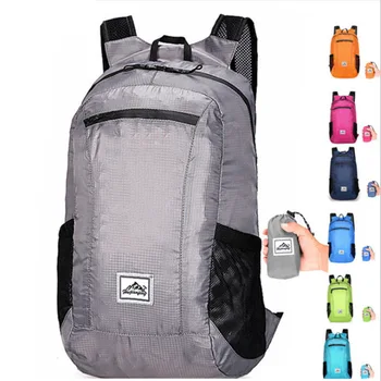 10L-20L Легкий портативный складной водонепроницаемый рюкзак Складная сумка Сверхлегкий рюкзак на открытом воздухе для женщин Мужчины Путешествия Походы