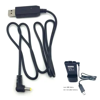 USB-кабель зарядного устройства со светодиодным индикатором для BaoFeng UV-5R UV5RE 3800 мАч Удлинительная батарея UVB2 BF-UVB3 Plus UV-S9 Walkie Talkie