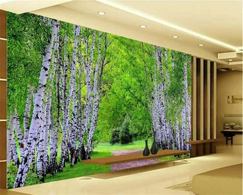 Пользовательские обои, природный пейзаж, лес, проспект, гостиная, спальня, фон, украшение стены, 3d обои, behang