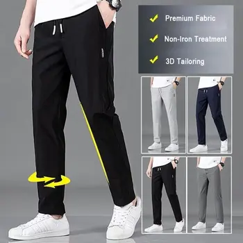 Новые флисовые брюки с черной этикеткой, мужские в корейском стиле, толстые и легкие