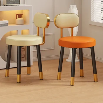  Табуреты в скандинавском стиле Износостойкий, экологически чистый, легко очищаемый стул для ног Повышенная комфортность подушки Туалетный столик