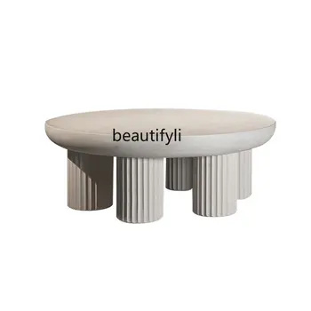 Модерн и минимализм круглый чайный столик Креативный персонализированный арт квартира маленькая квартира