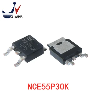 NCE55P30K Полевой МОП-транзистор TO-252-55V / --30A с P-каналом может быть заново очищен и упакован в различных спецификациях