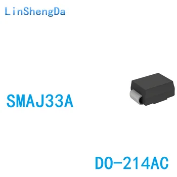 10PCS SMAJ33A P6SMAJ33A Однонаправленная диодная микросхема подавления переходных процессов TVS DO-214AC
