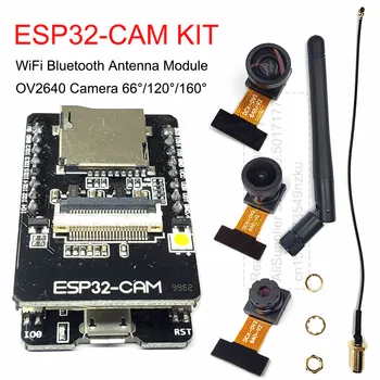 ESP32 CAM Board FTDI OV2640 Модуль камеры 66 120 160 градусов 850 нм ночного видения 2MP ESP32-CAM WiFi Bluetooth Модуль камеры