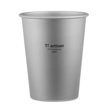 Прочная титановая пивная кружка Походная чашка для дома и активного отдыха Коррозионно-стойкая и штабелируемая конструкция