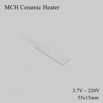 55x15 мм 5 В 12 В 110 В 220 В MCH Металлокерамический нагреватель Высокотемпературный квадратный глинозем Электрическая нагревательная плата Пластина Пластина HTCC Dry