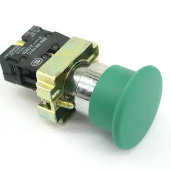 XB2BC31C 1 НЕТ Мгновенный грибовидный головка Зеленый кнопочный переключатель заменяет Tele