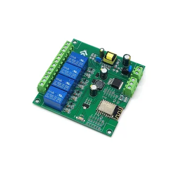 4-канальный ESP8266 беспроводной релейный модуль WIFI ESP-12F Плата разработки AC90-250V/DC7-30V/5V E-WeLink APP Пульт дистанционного управления