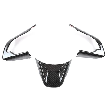  Наклейки на украшение руля автомобиля для Suzuki Jimny 2019 2020 2021 Аксессуары для интерьера, углеродное волокно