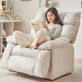 Одноместный подлокотник для гостиной Дизайнерский диван-реклайнер Роскошный ленивый стул для гостиной Современный шезлонг премиум-класса Мебель для шезлонгов