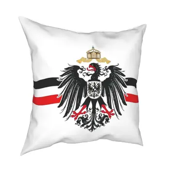 Флаг Германской империи Имперский орел Наволочка Наволочка Декор Германия Наволочка Домашний квадрат 40X40 см