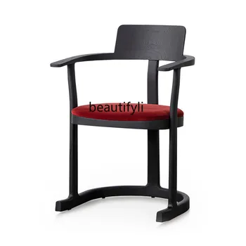 Кресло Скандинавский минимализм Кресло из массива дерева Стул для отдыха Домашний обеденный стул