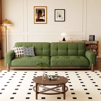 3 места Винтажный современный диван Nordic New Velvet Плюшевый диван для гостиной Диваны Человеческое дерево Muebles Para Salas Modernos Мебель