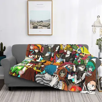 Ваша очередь умереть фланелевые одеяла аниме японские отаку мультфильм Потрясающее одеяло для дома 150 * 125 см Коврик