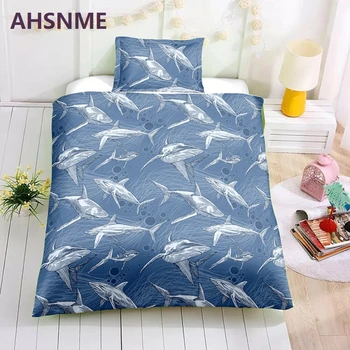 AHSNME Специальная акция! ! ! Большой комплект постельного белья Shark Fish Qutle Одеяло Домашний текстиль США, австралийские и европейские размеры
