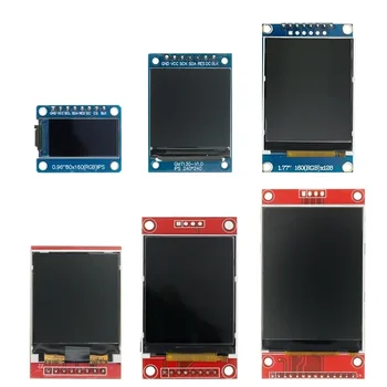 TFT Дисплей 0,96 / 1,3 1,44 1,77 1,8 2,0 2,4 дюйма IPS 7P SPI HD 65K Полноцветный ЖК-модуль ST7735 Drive IC для Arduino