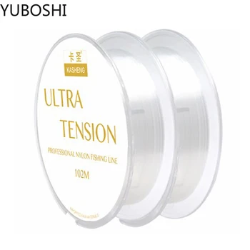 YUBOSHI Новая 100M Прозрачная Пресноводная Леска Для Ловли Басса 0,125 мм-0,470 мм Японская высококачественная монофиламентная нейлоновая леска