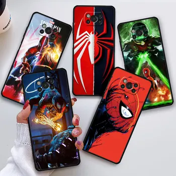 SpiderMan Параллельная Вселенная Чехол Для Телефон Xiaomi Mi Poco C40 F5 Pro X4 NFC C55 X3 GT M4 F3 C51 X4 X3NFC M5 Чехол Силиконовый Capa
