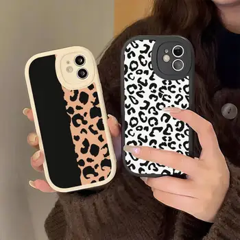 Модный чехол для телефона Tiger Leopard Print Panther Hard Leather для iPhone 13 12 Mini 11 14 Pro Max Xs X Xr 7 8 Plus 6 6s Se Чехол
