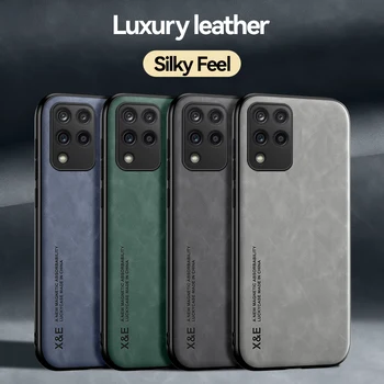 Роскошный магнитный кожаный чехол для Samsung Galaxy A31 A22 A30S A33 A50S Чехол для телефона из овчины для M33 A71 A53 A51 A72 A73 A32
