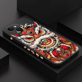 Чехол для телефона Lion Dance для iPhone 14 13 12 11 X XR XS SE2 SE2020 8 7 6 6S Plus Pro Max Mini Силиконовый чехол