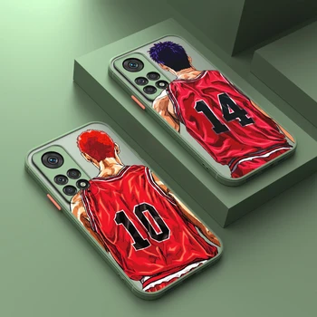 SLAM DUNK Униформа номер 10 11 Чехол для телефона для Xiaomi 12 11 T Pro S Redmi Note 12 11 10 9 Pro S T 5G Матовый полупрозрачный чехол