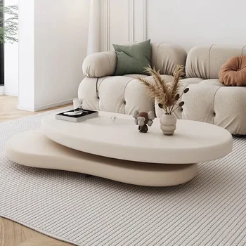 Трансформируемый уникальный журнальный столик Regale Минималистичный большой эстетический приставной столик Простой диван в твердом переплете Мебель для гостиной