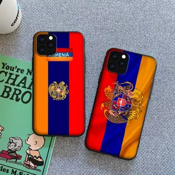Патриотический чехол для телефона с флагом Армении для iPhone 13 12 11 Pro MAX mini XS 8 7 6 6s Plus X 2020 XR 12 13 pro Max Чехлы