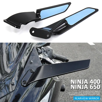 Для kawasaki Ninja 400 650 NINJA 650 400 Зеркало заднего вида Зеркало заднего вида Вращающиеся боковые зеркала Мотоцикл Ninja400 Ninja650