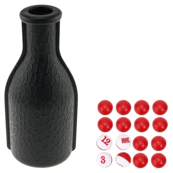 Пластиковый шейкер для бильярда Бильярд Стол Kelly Pool Shaker Бутылка с красным и белым горохом